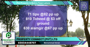 Residential Plot for Sale in Bahria Town, Lahore - (BP-53999)