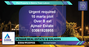 Residential Plot for Sale in Bahria Town, Lahore - (BP-54104)