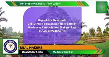 Residential Plot for Sale in Bahria Town, Lahore - (BP-54132)