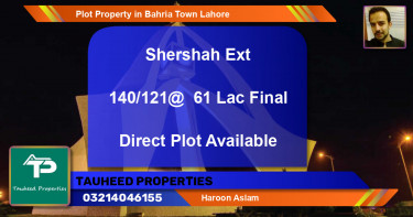 Residential Plot for Sale in Bahria Town, Lahore - (BP-54151)