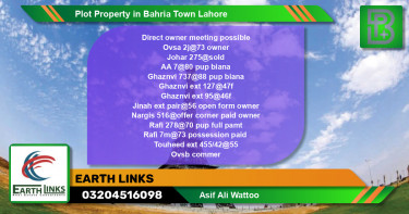 Residential Plot for Sale in Bahria Town, Lahore - (BP-54255)