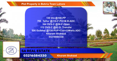 Residential Plot for Sale in Bahria Town, Lahore - (BP-54256)