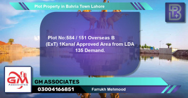 Residential Plot for Sale in Bahria Town, Lahore - (BP-54258)