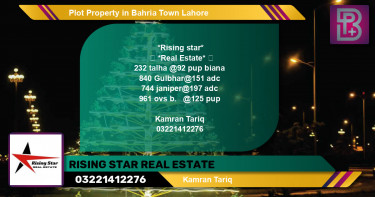 Residential Plot for Sale in Sector F - Talha Block -  Bahria Town, Lahore - (BP-54272)