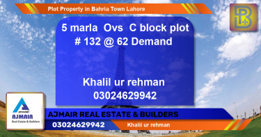 Residential Plot for Sale in Bahria Town, Lahore - (BP-54291)
