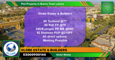 Residential Plot for Sale in Bahria Town, Lahore - (BP-54298)
