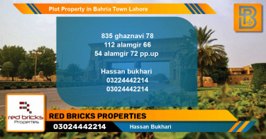Residential Plot for Sale in Bahria Town, Lahore - (BP-54307)