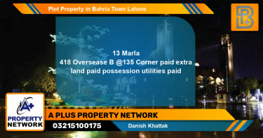 Residential Plot for Sale in Bahria Town, Lahore - (BP-54314)
