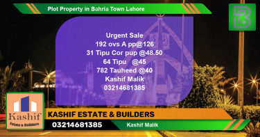 Residential Plot for Sale in Bahria Town, Lahore - (BP-54339)