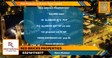 Residential Plot for Sale in Bahria Town, Lahore - (BP-54404)