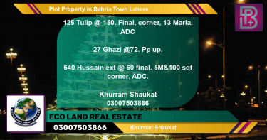Residential Plot for Sale in Bahria Town, Lahore - (BP-54450)