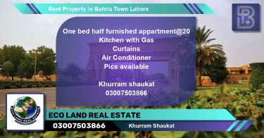 Residential Property for Rent in Bahria Town, Lahore - (BP-54454)