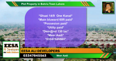 Residential Plot for Sale in Bahria Town, Lahore - (BP-54485)