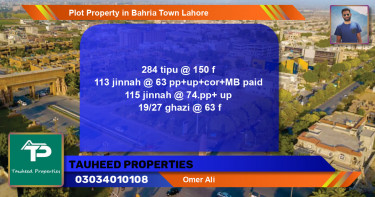 Residential Plot for Sale in Bahria Town, Lahore - (BP-54489)