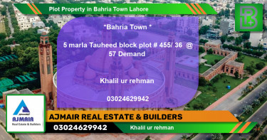 Residential Plot for Sale in Bahria Town, Lahore - (BP-54491)