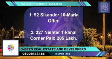 Residential Plot for Sale in Bahria Town, Lahore - (BP-54495)