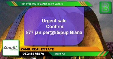 Residential Plot for Sale in Bahria Town, Lahore - (BP-54500)