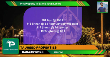 Residential Plot for Sale in Bahria Town, Lahore - (BP-54562)