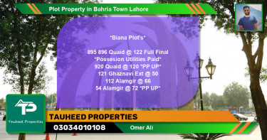 Residential Plot for Sale in Bahria Town, Lahore - (BP-54575)
