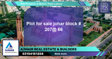 Residential Plot for Sale in Bahria Town, Lahore - (BP-55083)
