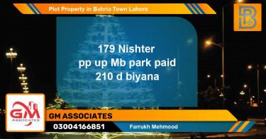 Residential Plot for Sale in Bahria Town, Lahore - (BP-55096)