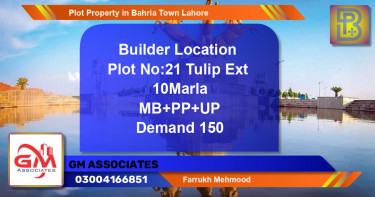 Residential Plot for Sale in Bahria Town, Lahore - (BP-55103)
