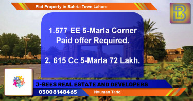 Residential Plot for Sale in Bahria Town, Lahore - (BP-55104)