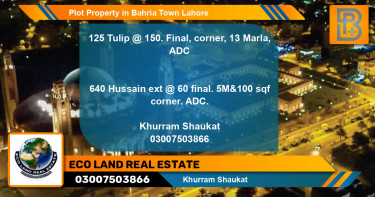 Residential Plot for Sale in Bahria Town, Lahore - (BP-55111)