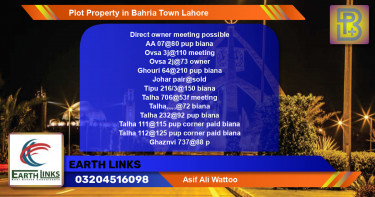 Residential Plot for Sale in Bahria Town, Lahore - (BP-55122)