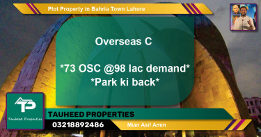 Residential Plot for Sale in Bahria Town, Lahore - (BP-55138)