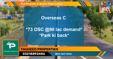 Residential Plot for Sale in Bahria Town, Lahore - (BP-55139)