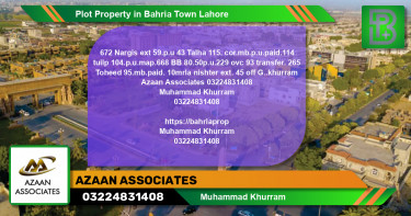 Residential Plot for Sale in Bahria Town, Lahore - (BP-55164)