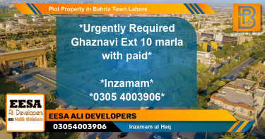 Residential Plot for Sale in Bahria Town, Lahore - (BP-55173)