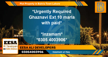 Residential Plot for Sale in Bahria Town, Lahore - (BP-55174)