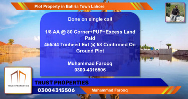 Residential Plot for Sale in Bahria Town, Lahore - (BP-55180)