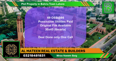 Residential Plot for Sale in Bahria Town, Lahore - (BP-55187)