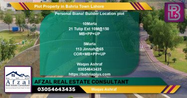 Residential Plot for Sale in Bahria Town, Lahore - (BP-55200)