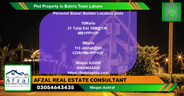 Residential Plot for Sale in Bahria Town, Lahore - (BP-55201)