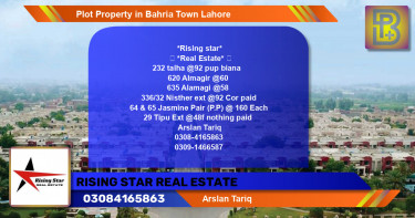 Residential Plot for Sale in Bahria Town, Lahore - (BP-55208)