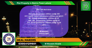 Residential Plot for Sale in Bahria Town, Lahore - (BP-55235)