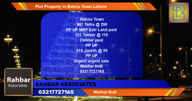 Residential Plot for Sale in Bahria Town, Lahore - (BP-55238)