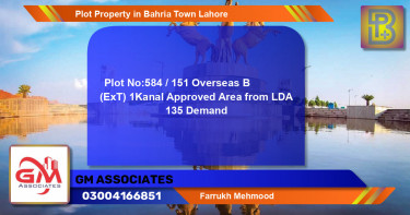Residential Plot for Sale in Bahria Town, Lahore - (BP-55240)