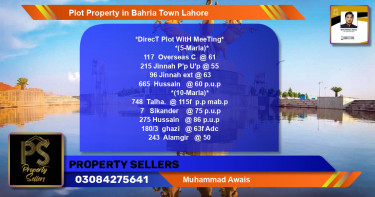 Residential Plot for Sale in Bahria Town, Lahore - (BP-55299)
