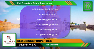 Residential Plot for Sale in Bahria Town, Lahore - (BP-55315)