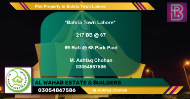 Residential Plot for Sale in Bahria Town, Lahore - (BP-55324)