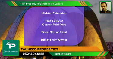 Residential Plot for Sale in Bahria Town, Lahore - (BP-55350)