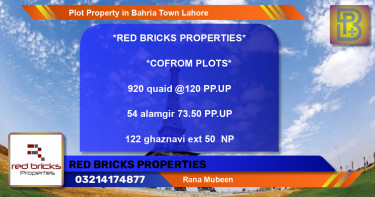 Residential Plot for Sale in Bahria Town, Lahore - (BP-55381)