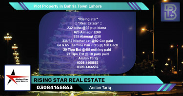 Residential Plot for Sale in Bahria Town, Lahore - (BP-55408)