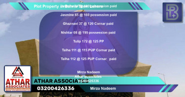 Residential Plot for Sale in Bahria Town, Lahore - (BP-55414)