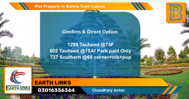 Residential Plot for Sale in Bahria Town, Lahore - (BP-55415)